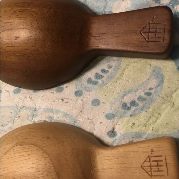 Wooden Serving Spoons Set - Brown ,black andTan, Multi purpose - Picture 2 of 6